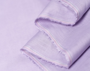 Lavender Linen Fabric by the Yard – Washed 100% Flax Linen for Clothing, Curtains & Home Decor | Medium Weight