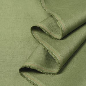 Pastel Green Linen Fabric by the Yard – Sage Light Green European Flax Linen, Medium Weight for Dresses, Curtains & Home Decor image 9