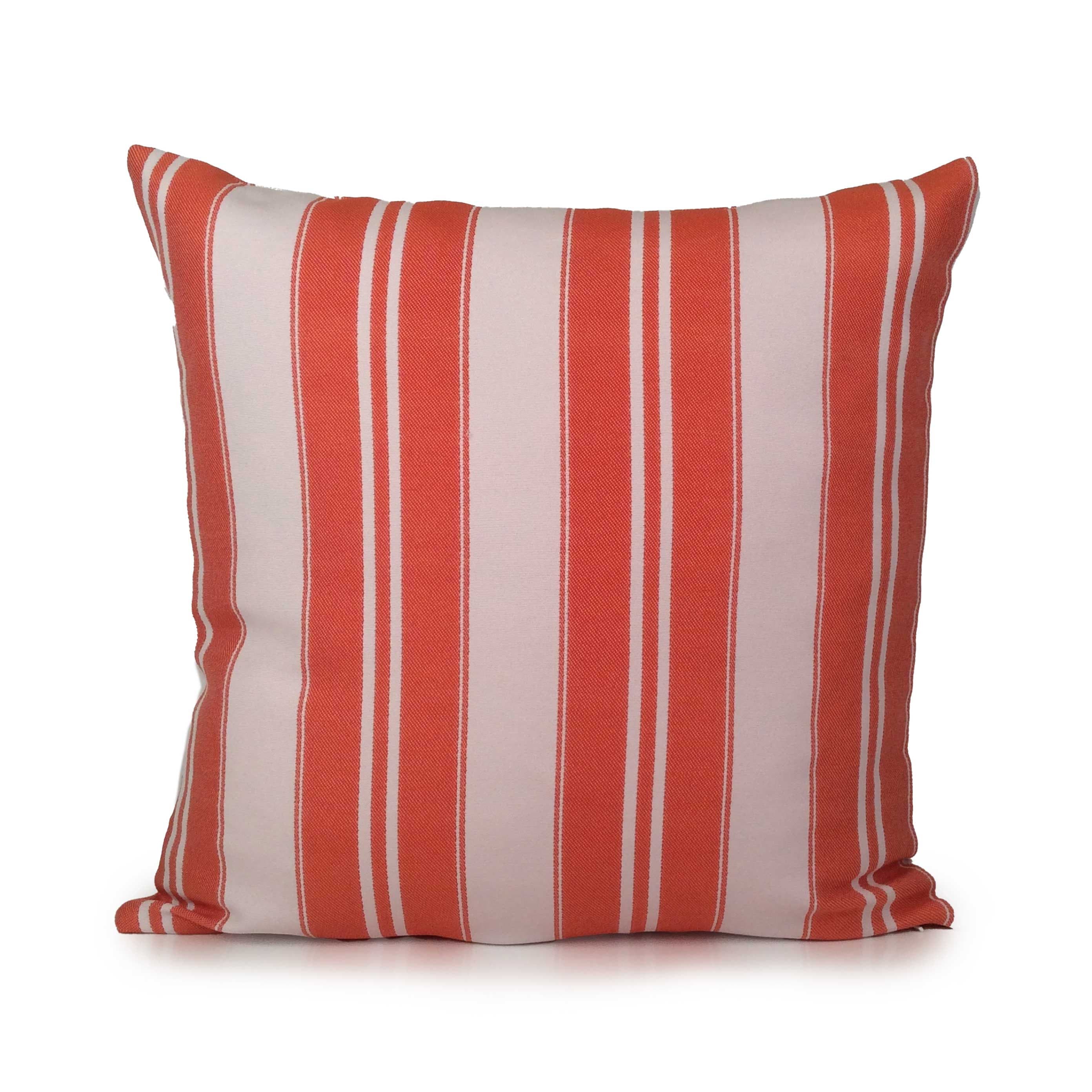Federa per cuscino con motivo astratto vintage a righe, arancione, rame
