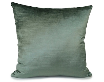 Turquoise blue Pillow Cover, Throw Pillow Cover, Decorative Pillow Cover, Cushion Cover, Pillowcase, Accent Pillow, 16x16 Velour Pillowcase.