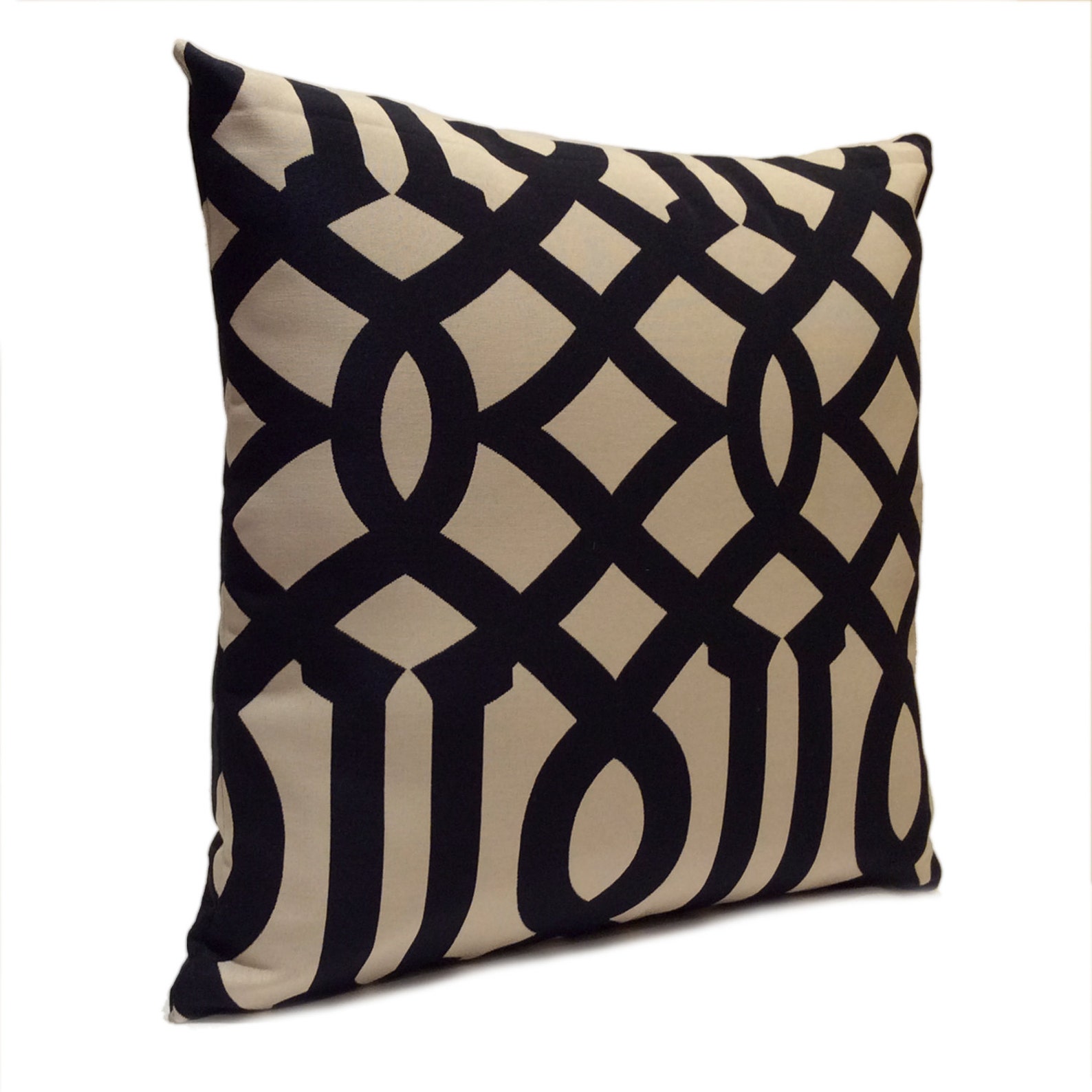 Dark navy blue/Black/Khaki Beige Pillow Cover Decorative Etsy