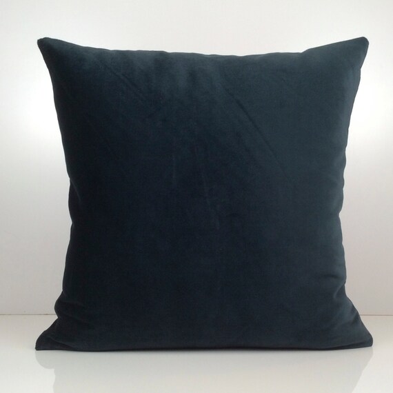 Dark Teal Pillow Throw Pillow Cover Decorative Pillow Cover Etsy