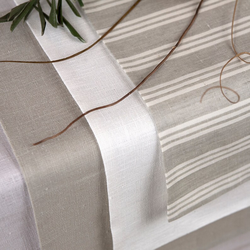 100 Linen Table Runner Handmade Washed Linen Table Runners Etsy