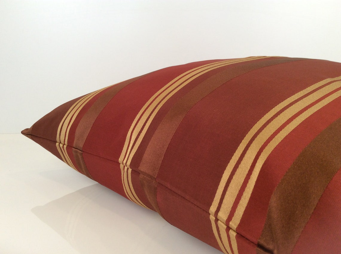 Burgundy and Gold Decorative Throw Pillow Covers Toss Etsy