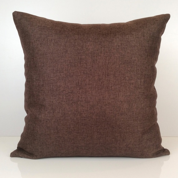 Chocolate Brown Decorative Throw Pillow Cover Cushion Covers Etsy