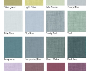 Natural linen fabric by the yard, 100% pure linen fabrics in various colors, eco friendly washed farmhouse linen flax fabrics by the meter