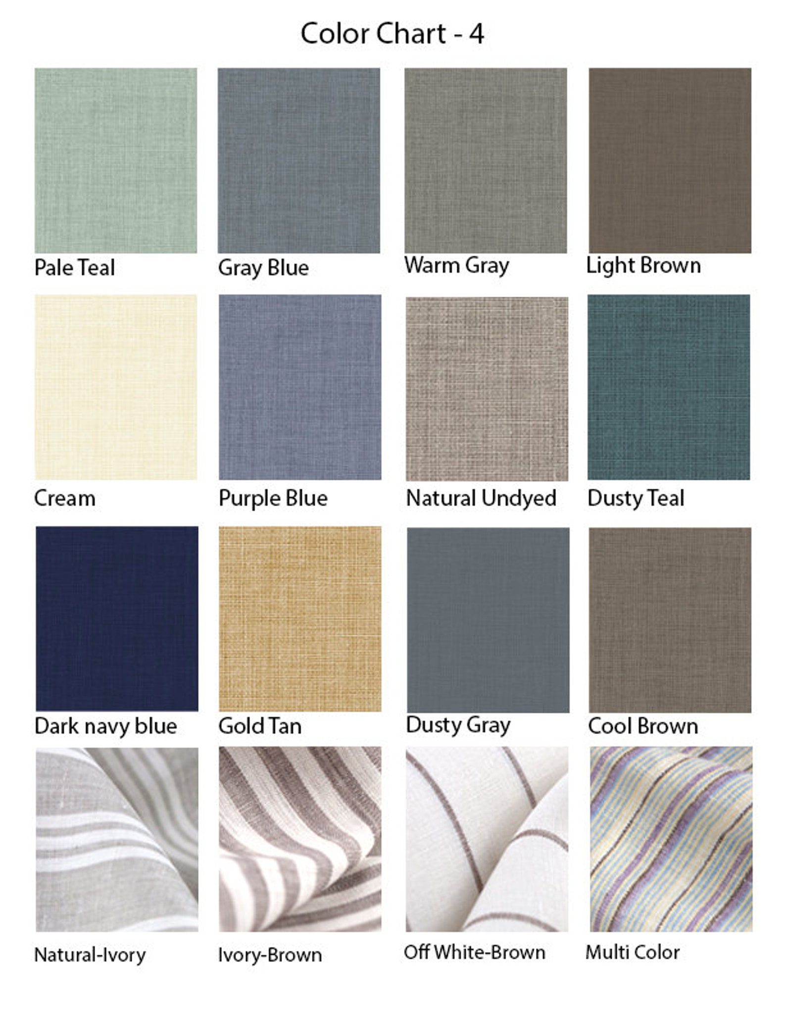 Multicolor Linen Decorative Pillow Cover Natural Linen Etsy