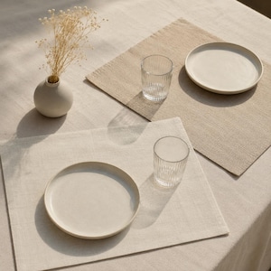 100% Linen Placemats, placemats set of 6, placemats set of 4, placemats set of 8 table placemats modern placemats luxe placemats rectangle