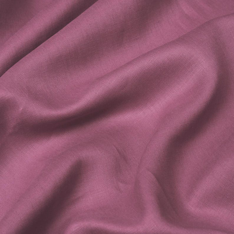 Lavender Linen Fabric by the Yard – Washed 100% Flax Linen for Clothing, Curtains & Home Decor | Medium Weight image 13