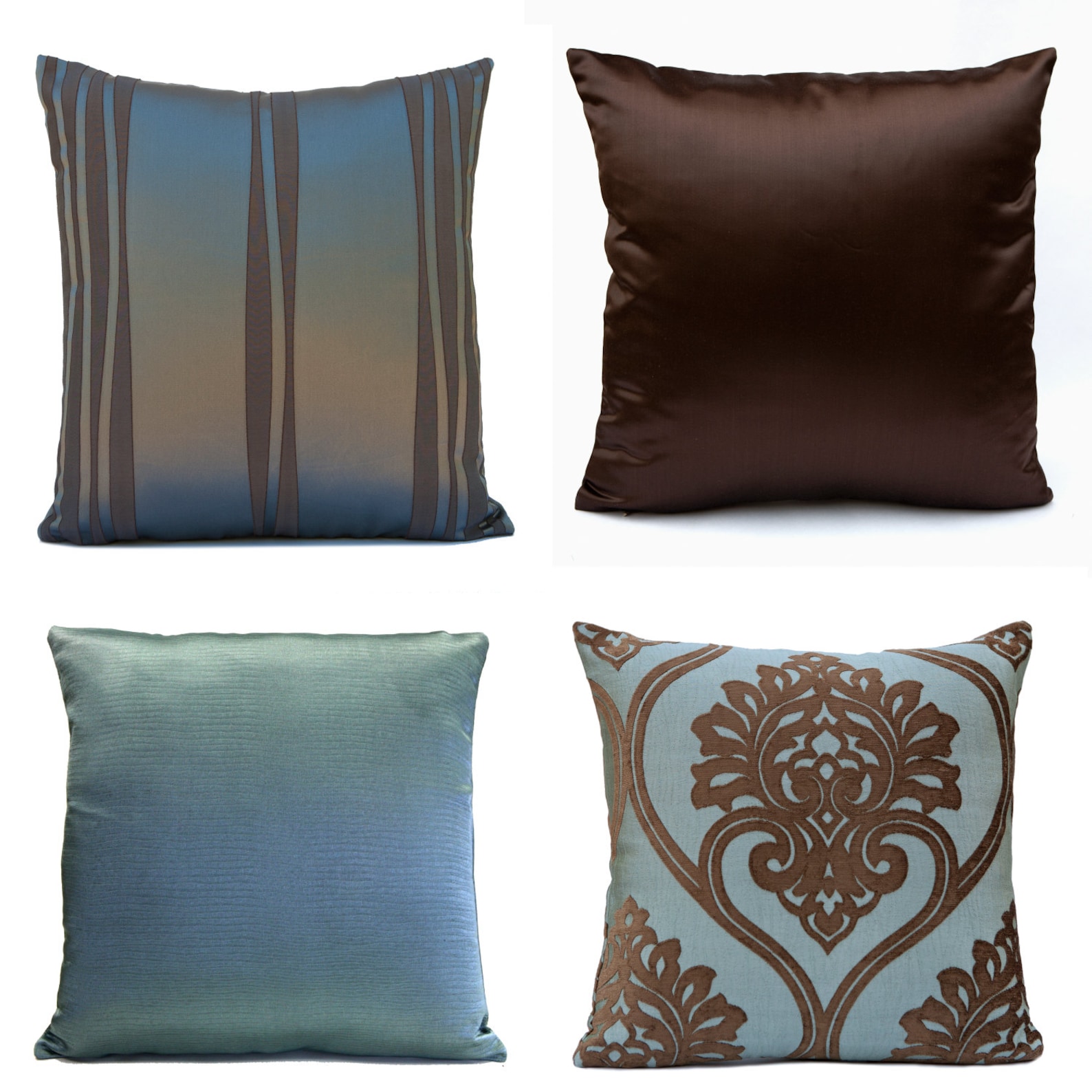 Grey and Brown Pillow Throw Pillow Cover Decorative Pillow Etsy