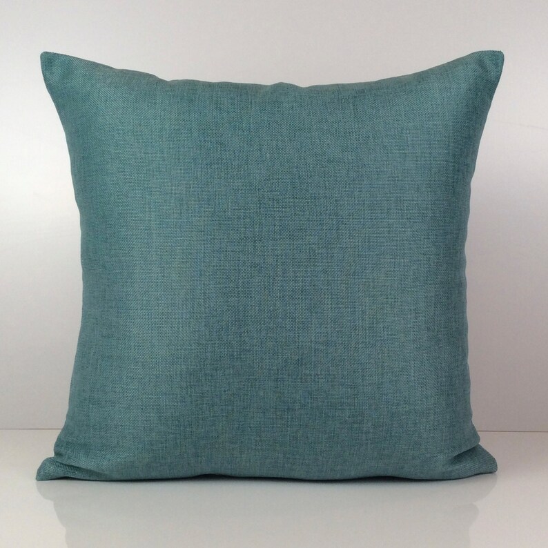 Teal Pillow Decorative Throw Pillow Cover Cushion Covers Etsy