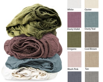 Fitted sheet queen, Linen fitted sheet, linen bedding, linen fitted sheet king, linen full fitted sheet, custom fitted sheet, Fitted linen