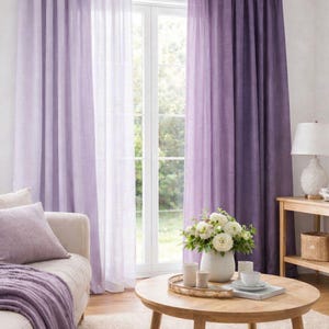 Lavender Linen Fabric by the Yard – Washed 100% Flax Linen for Clothing, Curtains & Home Decor | Medium Weight image 9