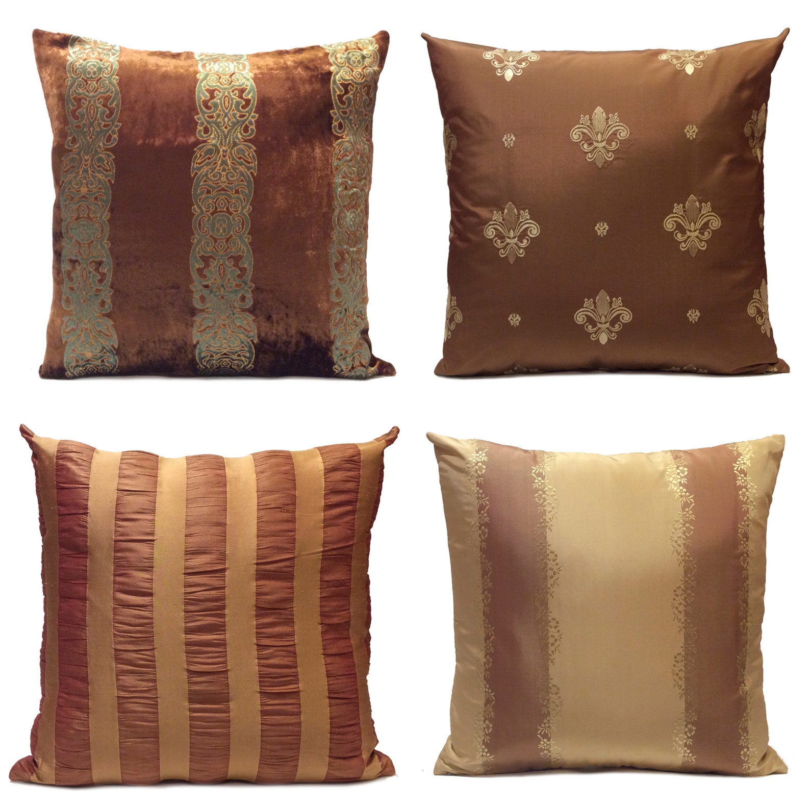 Cinnamon Copper Rust Pillow Throw Pillow Cover Decorative Etsy