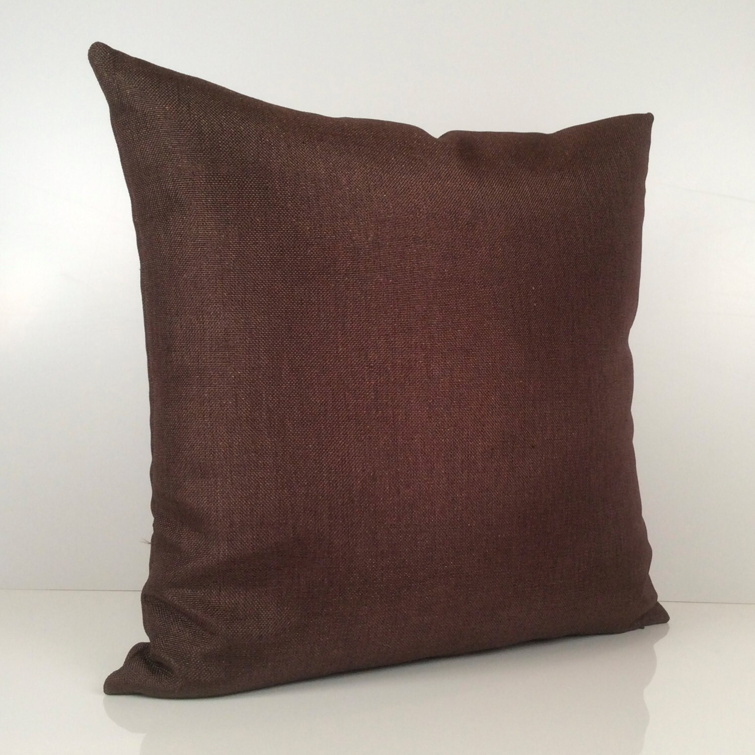Chocolate Brown Pillow Throw Pillow Cover Decorative Pillow Etsy