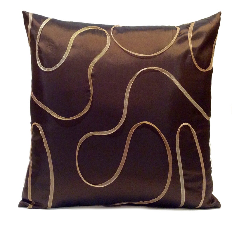 Dark Chocolate Brown Pillow Throw Pillow Cover Decorative Etsy