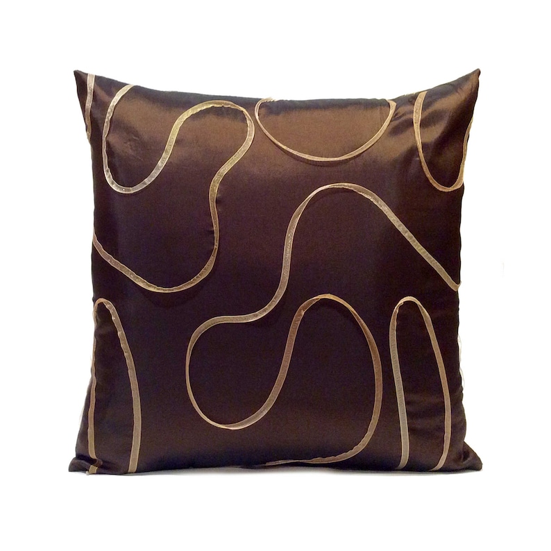 Dark Chocolate Brown Pillow Throw Pillow Cover Decorative Etsy