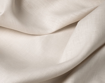 Natural linen Sand fabric by the yard, 100% linen fabrics in colors, linen fabric for bags, aprons, farmhouse flax fabrics by the meter