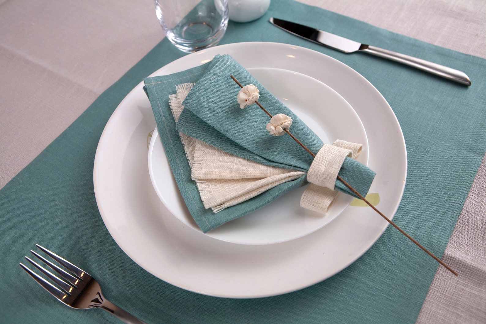 Square Linen Luxury Modern Table Linen Placemats Placemats Etsy