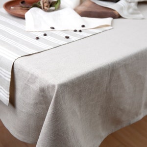 Linen Tablecloths, Multi-color Square, Rectangular Table Linens ...