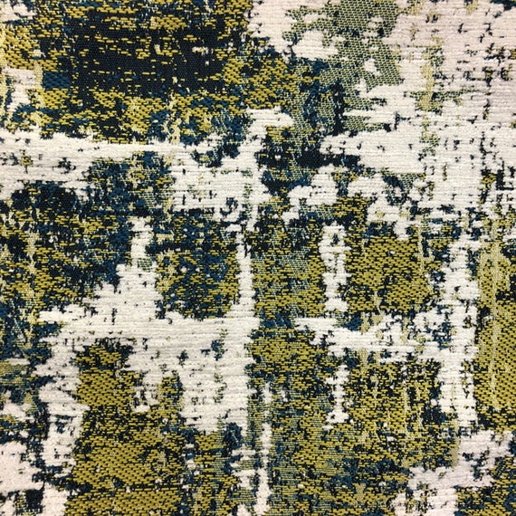 Light and Dark Olive Green/Off White Velvet fabric, Velvet Cotton blend Fabric, Modern Pattern Drapery Curtain Designer Luxury Fabrics