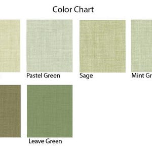 Pastel Green Linen Fabric by the Yard – Sage Light Green European Flax Linen, Medium Weight for Dresses, Curtains & Home Decor image 4