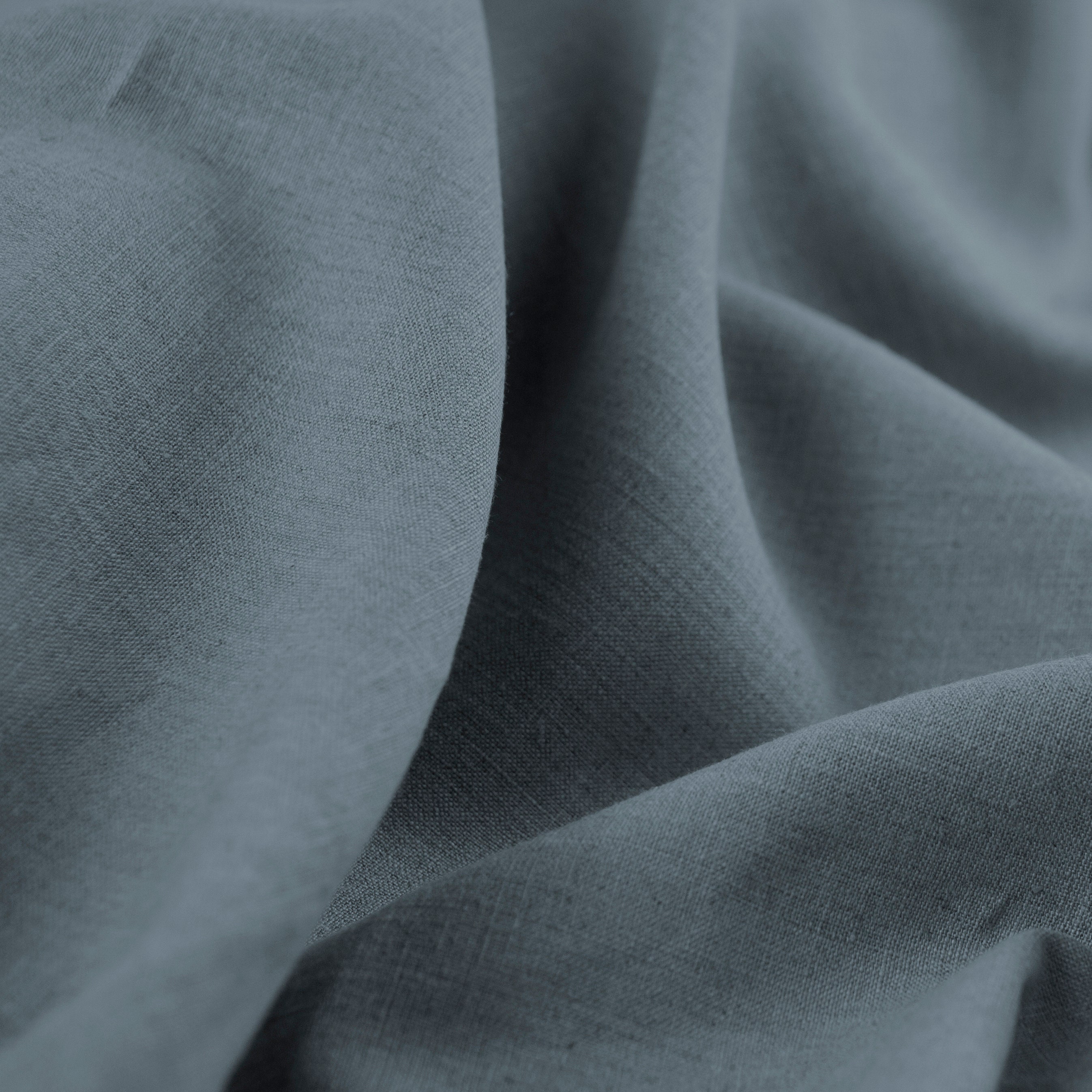 Natural linen Gray Blue fabric by the yard 100 pure linen Etsy
