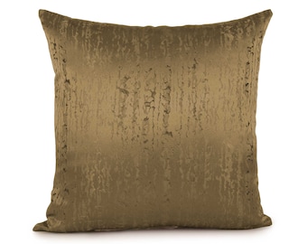 Olive Green Pillow, Throw Pillow Cover, Decorative Pillow Cover, Cushion Cover, Accent Pillow, Satin Blend, Geometric pattern, modern pillow