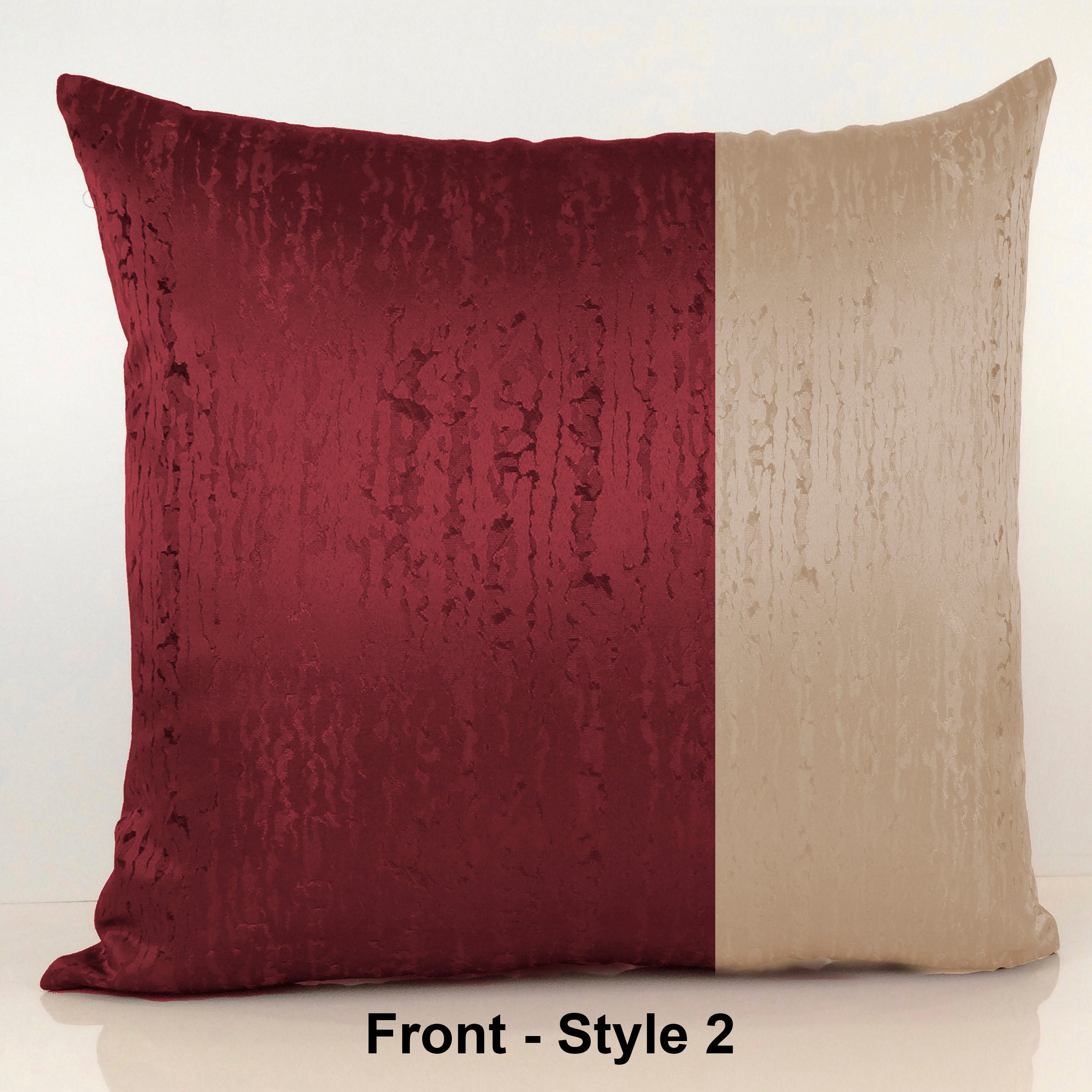 wine colored throw pillows