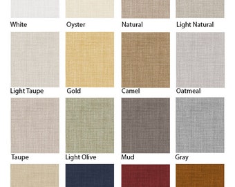 Natural linen Khaki fabric by the yard, 100% pure linen fabrics in colors, ecofriendly washed farmhouse linenflax fabrics by the meter