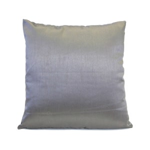 Light Silver Pillow, Throw Pillow Cover, Decorative Pillow Cover, Cushion Covers, Pillowcase, Accent Pillow, Toss Pillow, Silk Blend Pillow