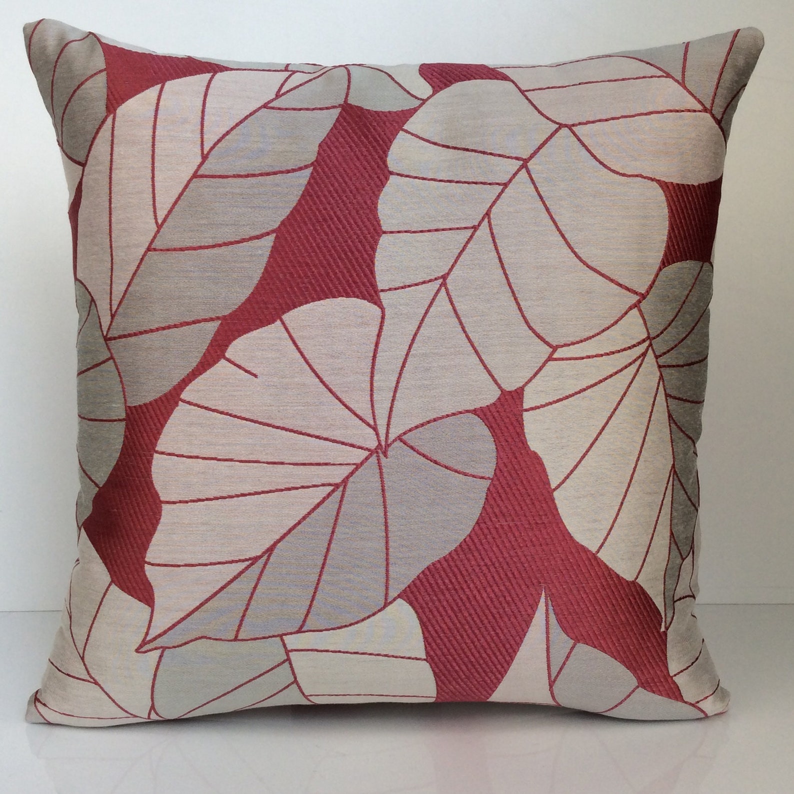 Light Burgundy/Tan/Ivory Gray Throw Pillow Cover decorative Etsy