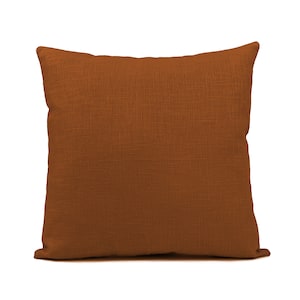 100% cinnamon linen pillow cover, natural linen throw pillow covers in various colors, farmhouse cushion covers, flax linen pillowcase