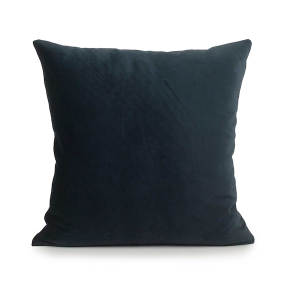 Super Soft Solid Color Black Decorative Accent Pillow Super Soft Solid Color Black Decorative Accent Pillow