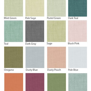 Natural linen Dark Gray fabric by the yard, 100% pure linen fabrics in colors, eco friendly washed farmhouse linen flax fabrics by the meter