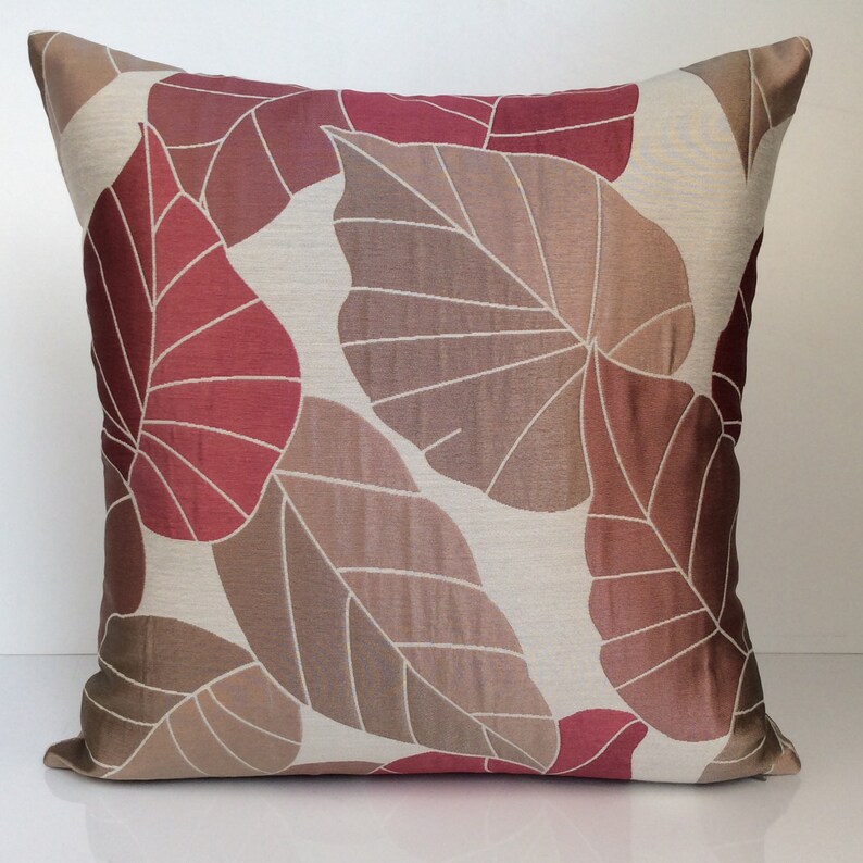 Light Burgundy/Tan/Ivory Gray Throw Pillow Cover decorative Etsy