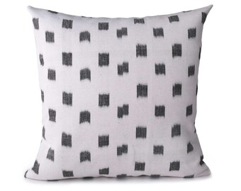 Kufri Rex in natural Designer Pillow Cover, Geometric Dot off White/Black Cushion Covers, High End Pillow, Boho Tribal Decorative Pillows