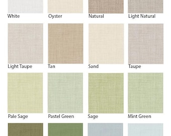 Natural linen fabric by the yard, 100% pure linen fabrics in various colors, eco friendly washed farmhouse linen flax fabrics by the meter