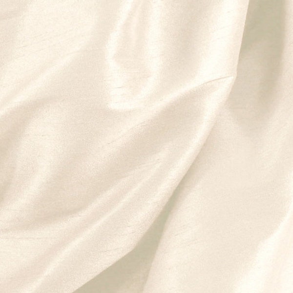 Bright White Silk Wool Fabric main image 0