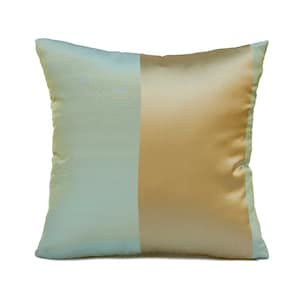Gold and Light Green Silver Pillow, Throw Pillow Cover, Decorative Pillow Cover, Cushion Cover, Pillowcase, Toss Pillow, Polyester Pillow