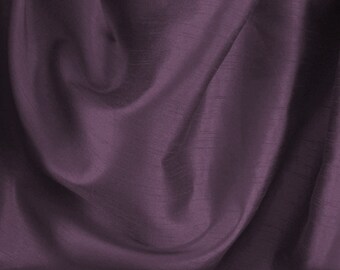 Purple silk fabric, trending multi purpose silk blend fabric, simple plain neutral polyester, modern pattern, coordinating faux table runner