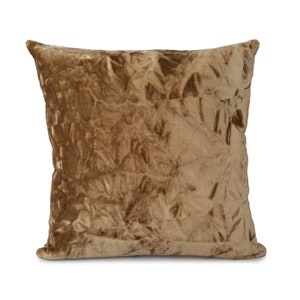 Beige Pillow Cover, Throw Pillow Cover, Decorative Pillow Cover, Cushion Cover, Pillowcase, Accent Pillow, Velour Blend Pillow Cover.