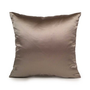 Silver Grey Pillow, Pillow, Throw Pillow Cover, Decorative Pillow Cover, Cushion Cover, Accent Pillow, Satin Pillow, Sofa Decor, Home Decor