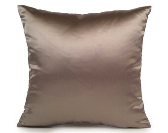 Silver Grey Pillow, Pillow, Throw Pillow Cover, Decorative Pillow Cover, Cushion Cover, Accent Pillow, Satin Pillow, Sofa Decor, Home Decor