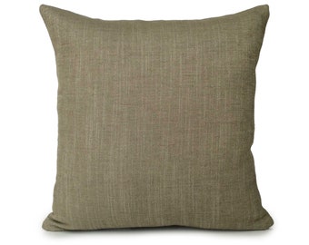 Grayish Tan Decorative Throw Pillow Cover, Cushion Covers, Pillowcase, Accent Pillows, Toss Pillow, Canvas Textured Linen Pillow Covers.