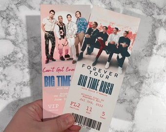 Customizable Big Time Rush Ticket