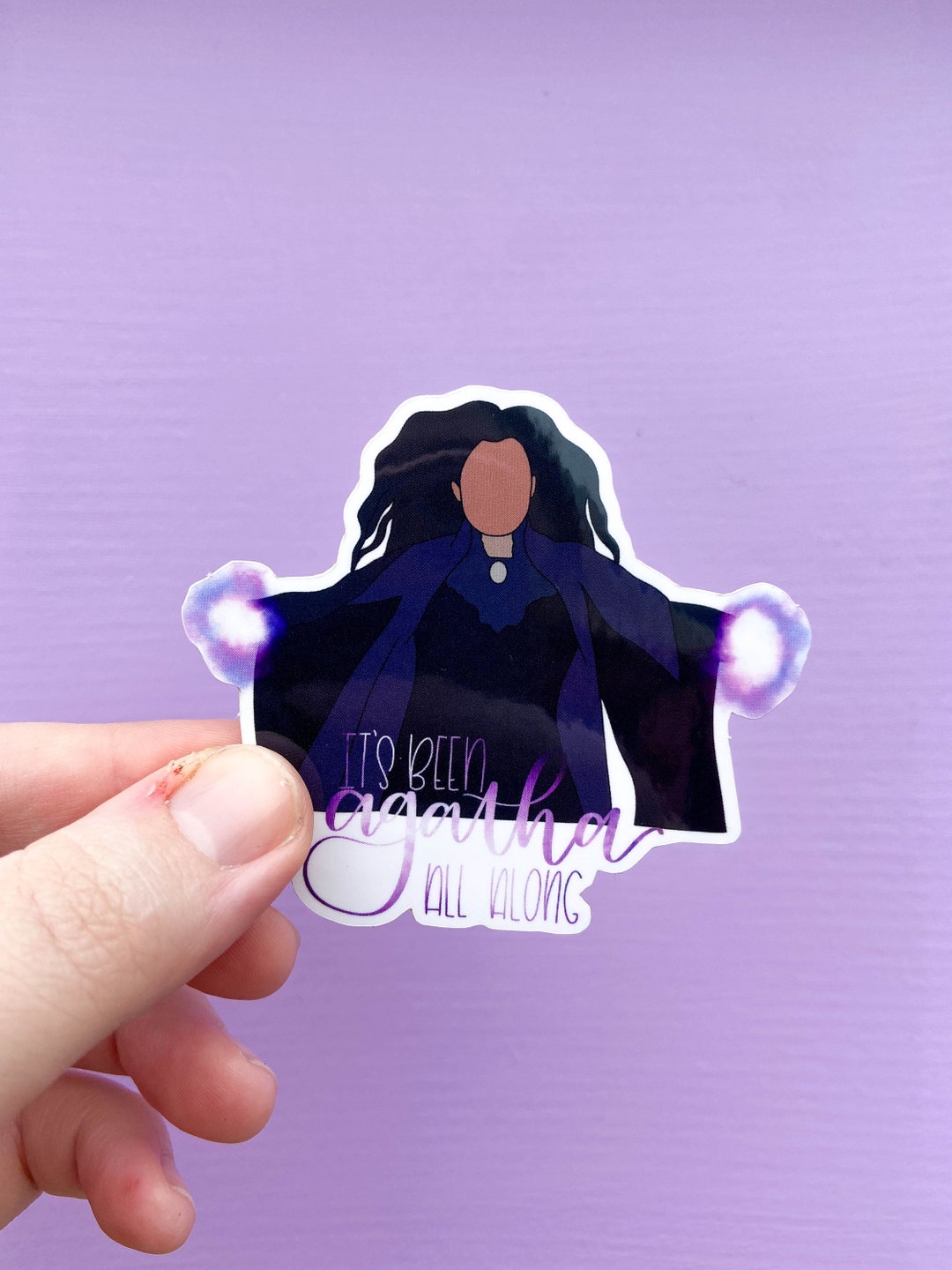 Agatha Sticker - WATERPROOF - Etsy