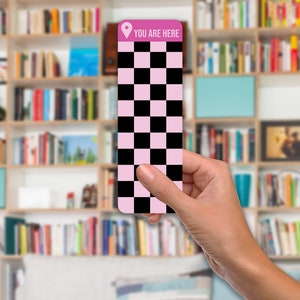 You Are Here Checkered Bookmarks