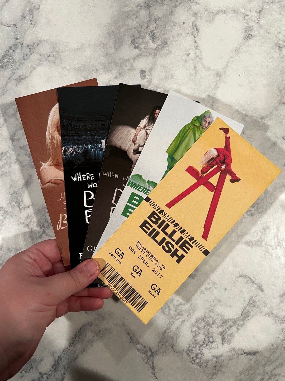 Customizable Billie Eilish Ticket Etsy UK