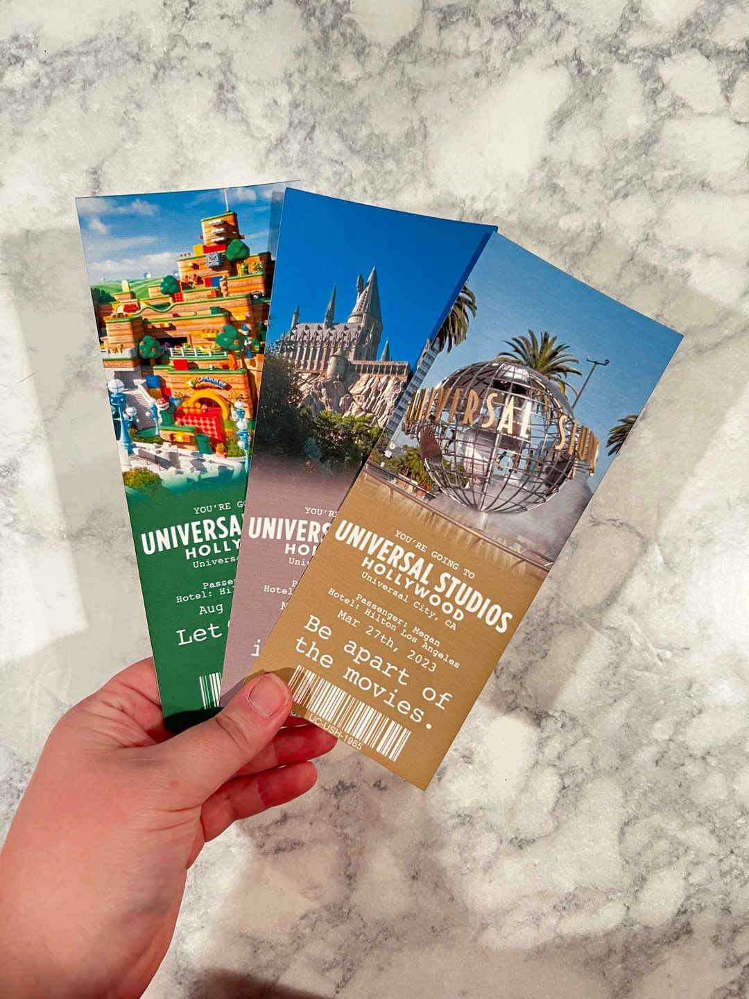 Customizable Universal Hollywood Ticket - Etsy